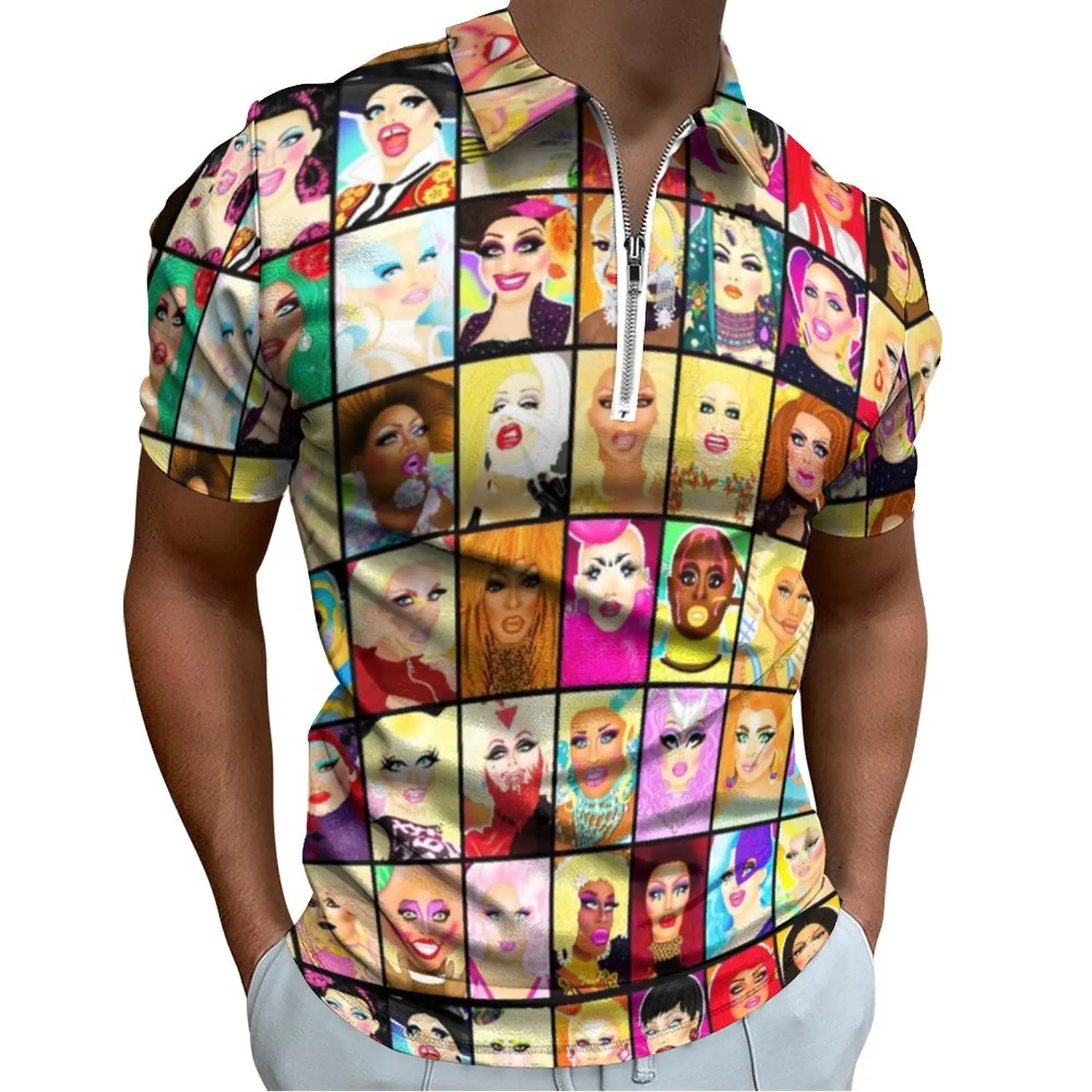 

LIFE IS A DRAG Drag Queen Polo Shirts Rpdr Rupauls Drag Race Lgbt Casual Shirt Summer Retro Men Short Sleeve Graphic T-Shirts