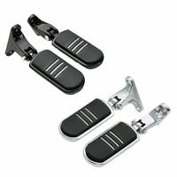 motorcycle rear passenger footpegs pegs mount footrest for harley touring road king street glide 1993 2022 2021 blackchrome