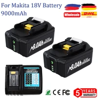bl1860 9 0ah replacement battery for makita 18v battery bl1830 bl1850 bl1840 bl1845 bl1815 bl1860 lxt 400 cordless power tool