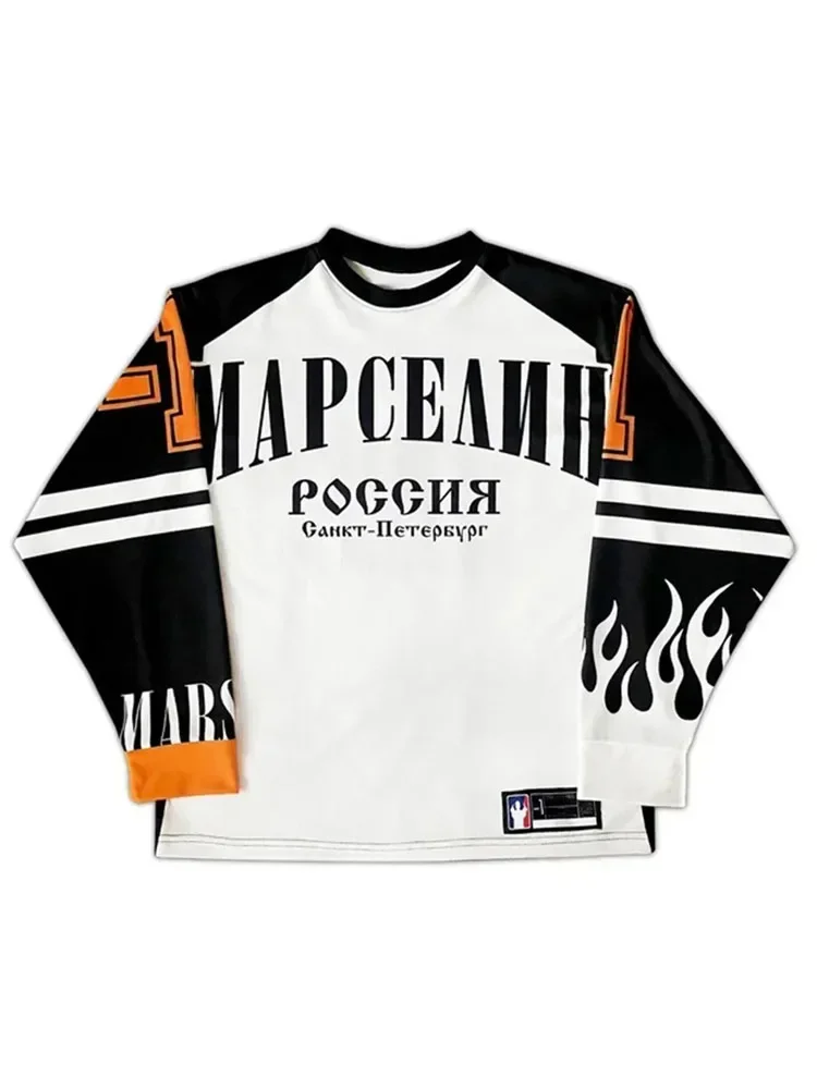 HOUZHOU Harajuku винтажные бейсбольные майки женские Y2k уличная одежда футболки с