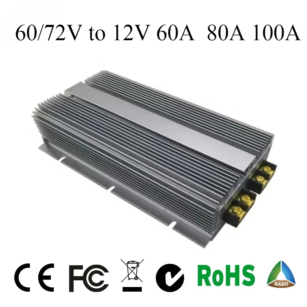 Редуктор напряжения постоянного тока в постоянный ток 60/72 В до 12 60 А 80 100