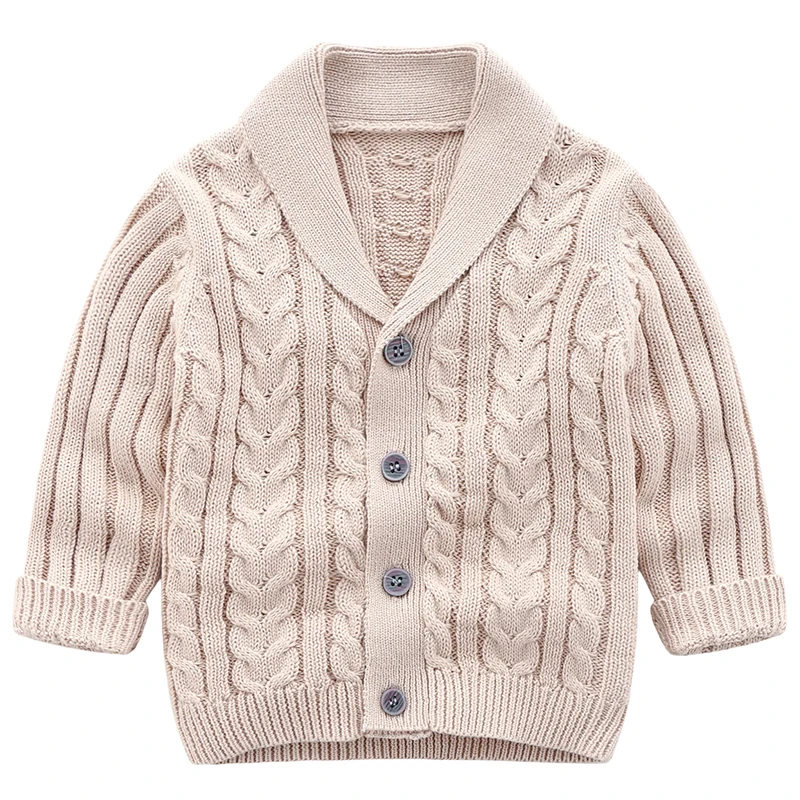 Вязаное пальто для маленьких мальчиков и девочек Детский свитер вязаные