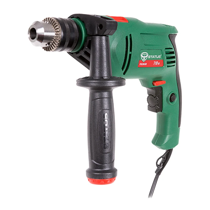 Дрель ударная STATUS DP700 (Мощность 710 Вт ключевой патрон скорость вращения 2800 об/мин