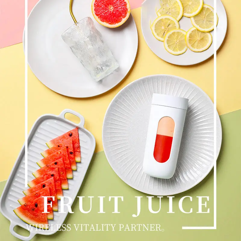 

Портативная электрическая соковыжималка с USB-зарядкой, домашняя соковыжималка для смузи и фруктов, миксер, машина, Кухонный комбайн, чашка, мини-соковыжималка, блендер