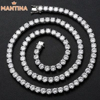 100 925 sterling silver 33mm moissanite tennis chain necklace diamond test pass shiny high jewelry engagement gift