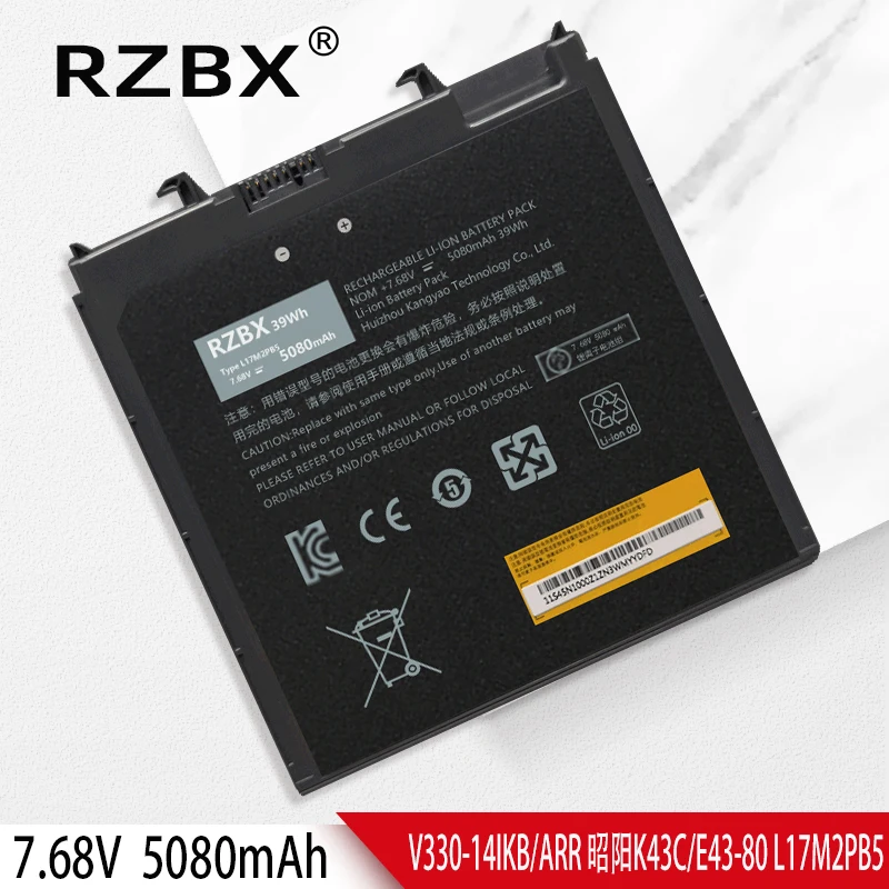 

RZBX New Laptop Battery For Lenovo V130-14IGM 81hm V130-14IKB V330-14ARR V330-14IGM V330-14IKB 81b0 V330-14ISK 81ay Notebook