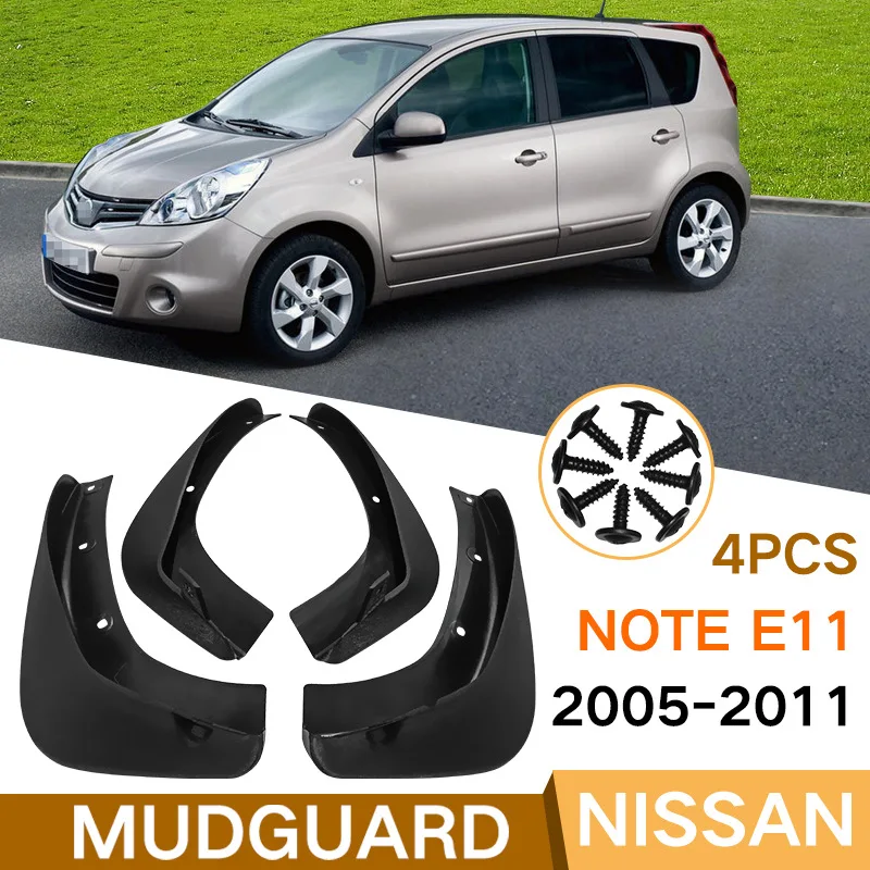 

Брызговики для Nissan Note 2005 2006 2007 2008 2009 2010 E11