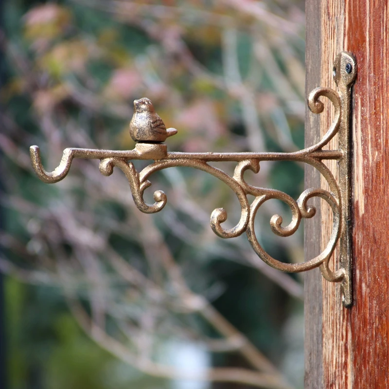 

Европейский чугунный креативный крючок для украшения сада птицы, Античная Медная подставка для горшков хлорофитума