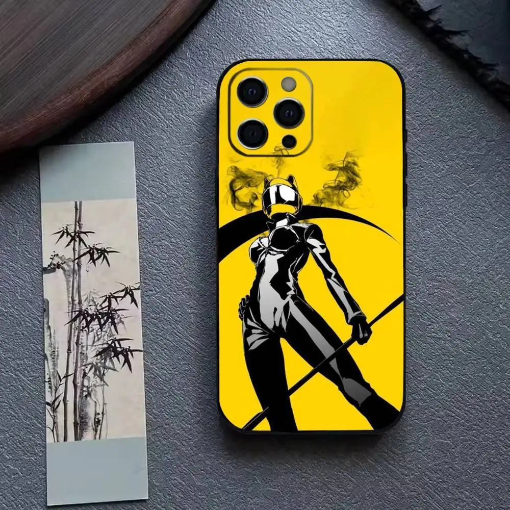 Фото Чехол для телефона с изображением персонажа аниме DuRaRaRa C-Celty Sturluson для iPhone 17, 16, 15, 14, 13, 12, 11 Plus, Pro Max, XS, мягкий силиконовый черный чехол №4