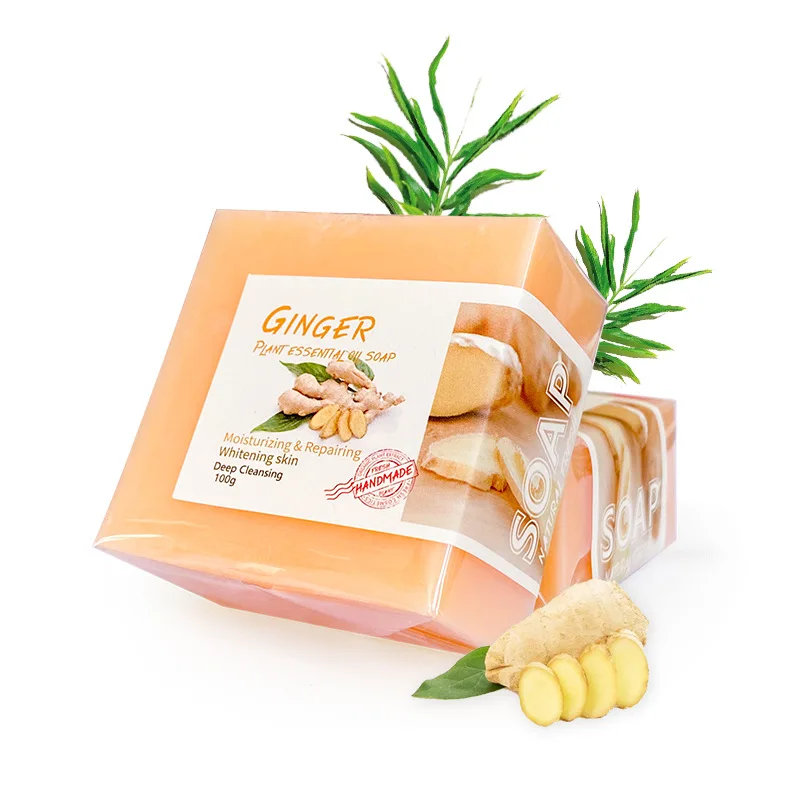 

Natural Ginger Soap Lymphatic Drainage Detox Weight Loss Massage Promote Metabolism Full Body Slimming Handmade Soap Body Care