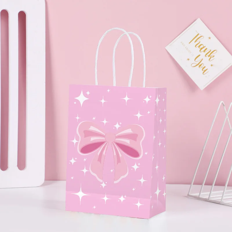 

MOONBIFFY Розовый бумажный подарочный пакет