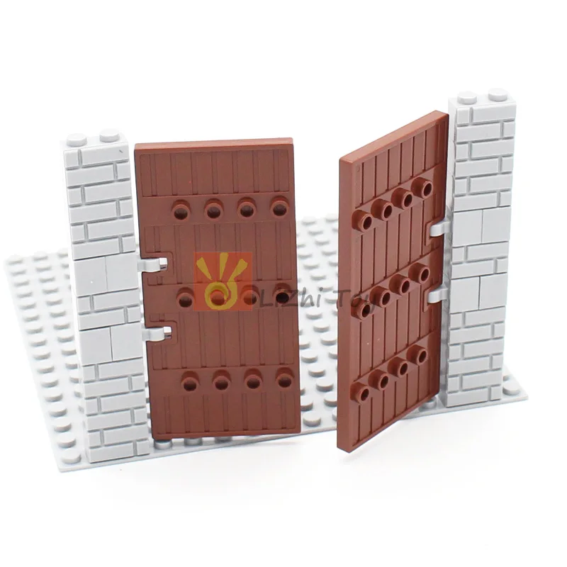 10 шт., строительные блоки MOC Gate Fence 87601, 1x5x8, 1/2