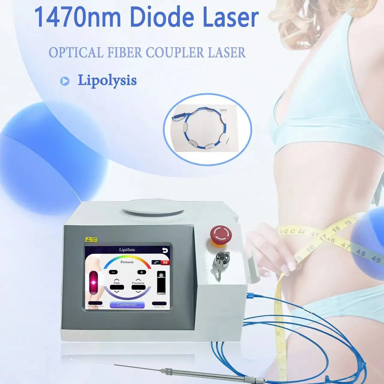 Лучшая цена диодный лазер для лазерной хирургии 1470 нм медицинские инструменты