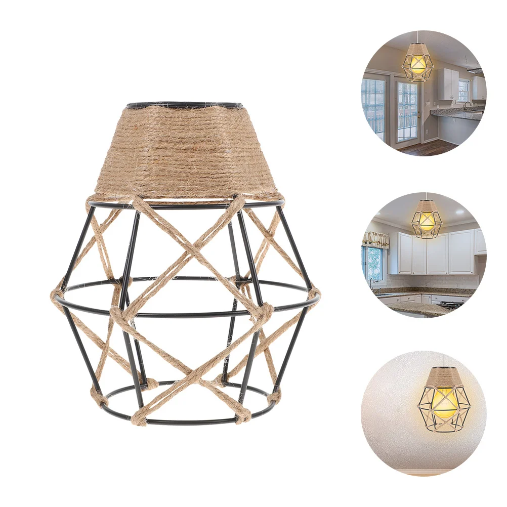 

Living Room Chandelier Lampshade Office Bar Counter Chandeliers Restaurant Cover Pendant Light Rope