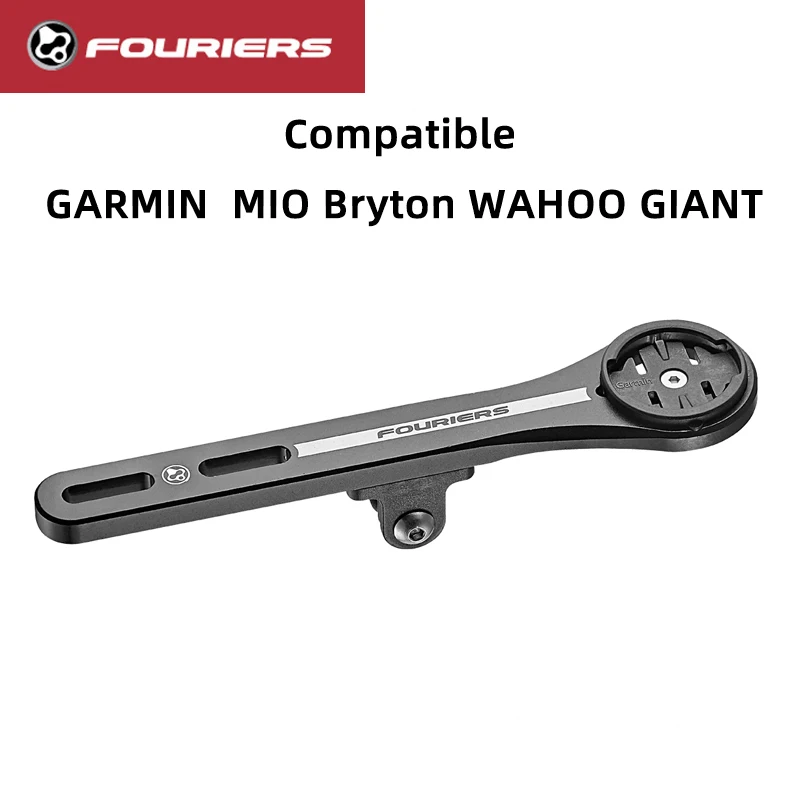 

FOURIERS Bike Computer Camera Mount for Garmin MIO Bryton WAHOO GoPro for Integrated Type Handlebar Bicycle Headlight Parts