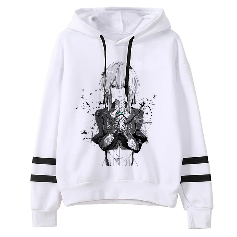 Violet Evergarden толстовки женские пот y2k эстетические тянет женский флисовый свитер