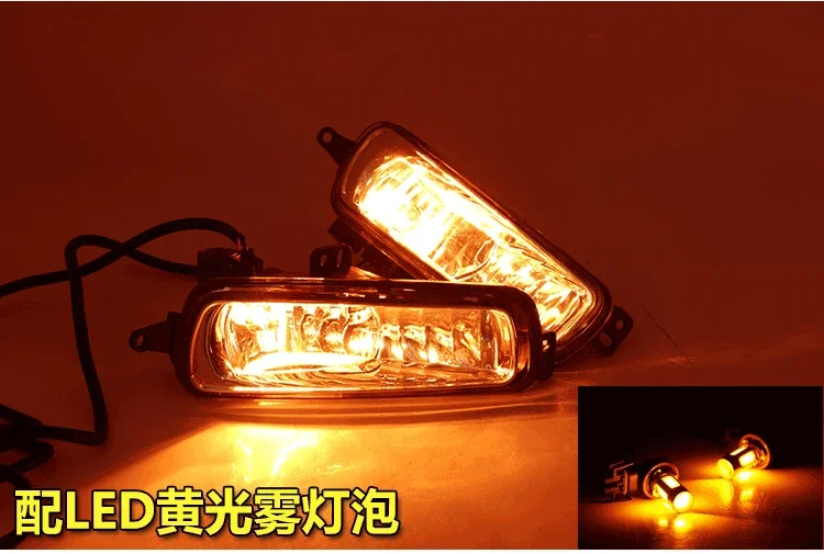 2 шт. светодиодные дневные ходовые огни для Ford Focus 3 MK3 2015 2016 2017 2018 желтая функция