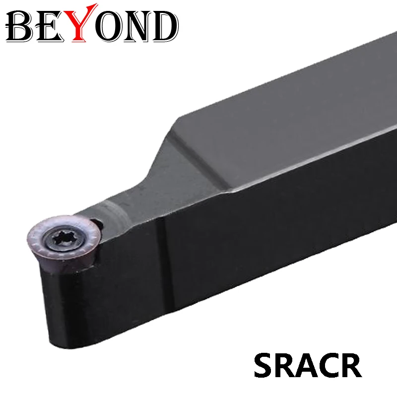 

BEYOND SRACR3232P08 External Lathe Turning Tool Holder SRACR3232P16 3232 Boring Cutter Bar 32mm Carbide Inserts RCMT