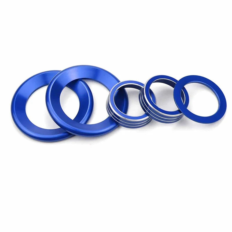 

Кнопка управления климатической кнопкой накладка крышки двигателя кнопка запуска и остановки крышка кнопки для 2016-2021 (синий)