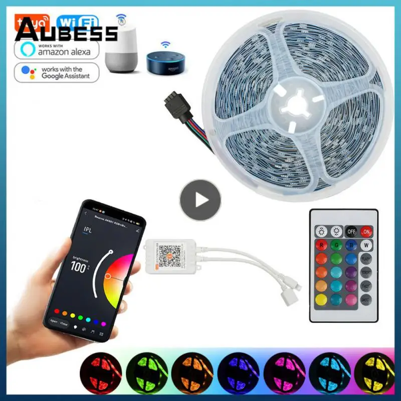 

WIFI LED Strip Light Bluetooth RGB 5V LED RGB Lights Flexible LED Lamp Tape Ribbon RGB TV Desktop Screen BackLight Diode Tape