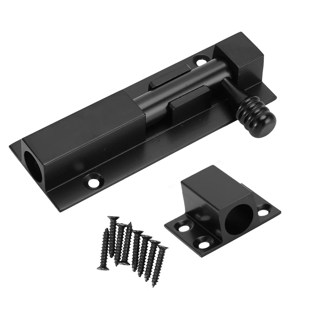 

Plug Portable Fence Outdoor Barrel Bolt Sliding Latch Security Lock Aluminum Alloy