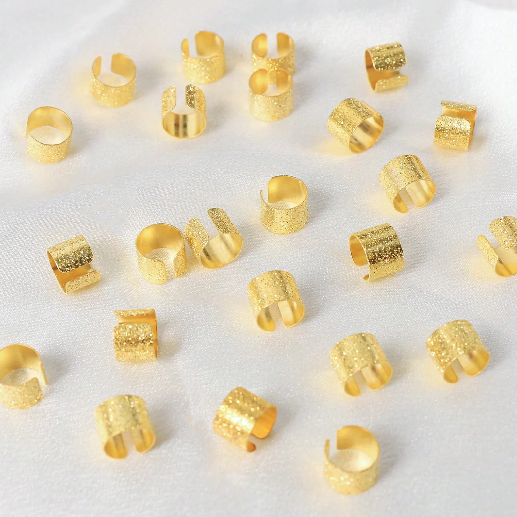 30 шт./упак. женские блестящие кольца для плетения волос богемная уличная одежда