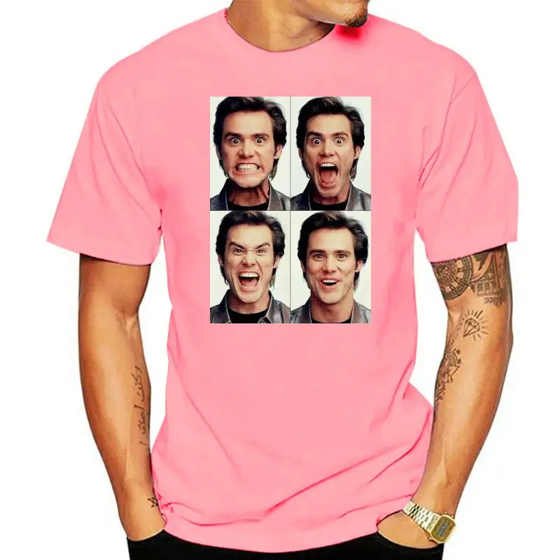 

Men tshirt Jim Carrey faces in color Unisex T Shirt women T-Shirt tees top
