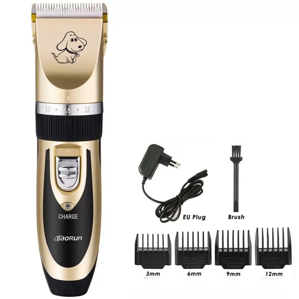 

NEW2023 Professional Pet Dog Hair Trimmer Rechargeable Animal Grooming Clippers Shaver Haitcut Machine 110-240V AC