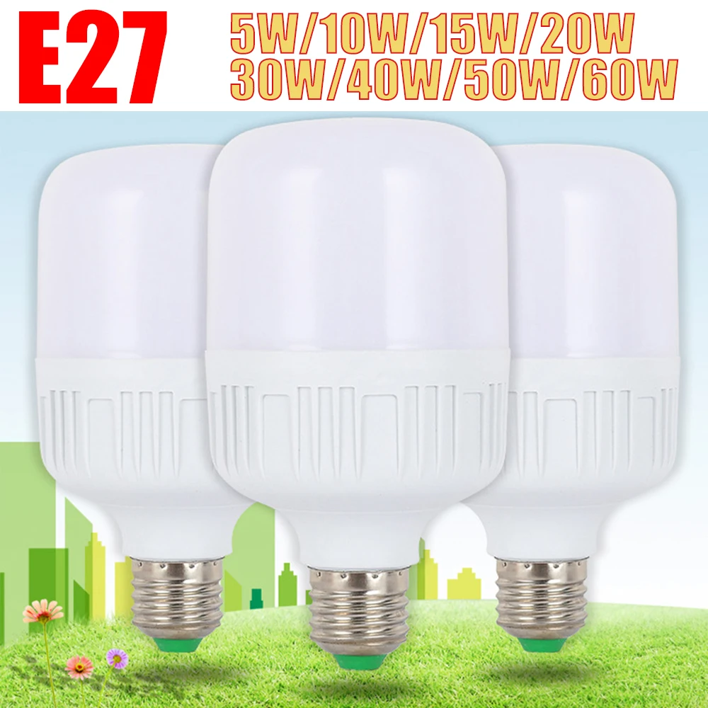 

Энергосберегающая светодиодная Лампочка E27, 5-60 Вт, 220 В