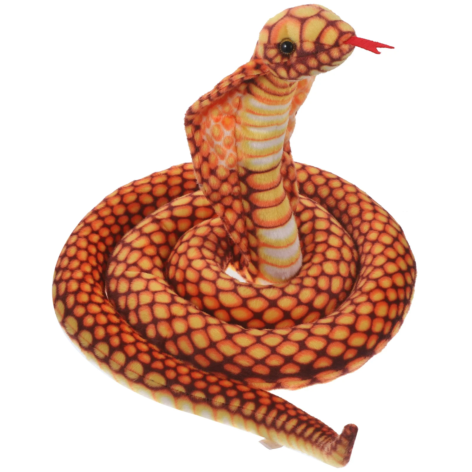 

Plush Snake Toy Plush Snake Plaything Simulated Snake Toy Animal Plush Plaything Cobra Zoo Golden Python Cobra Plush Toy