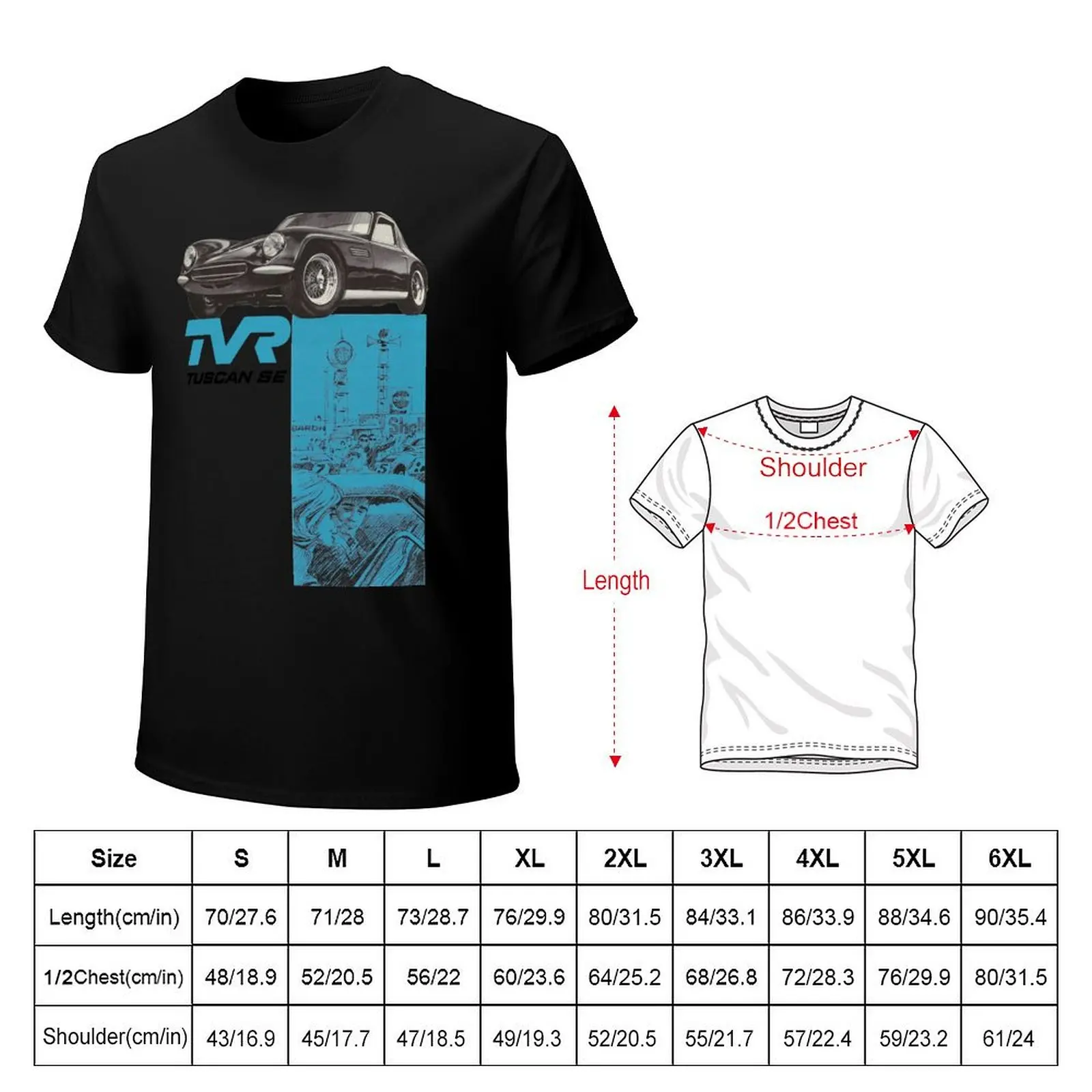 Футболка TVR TUSCAN футболки с аниме эстетичная одежда большого размера мужские
