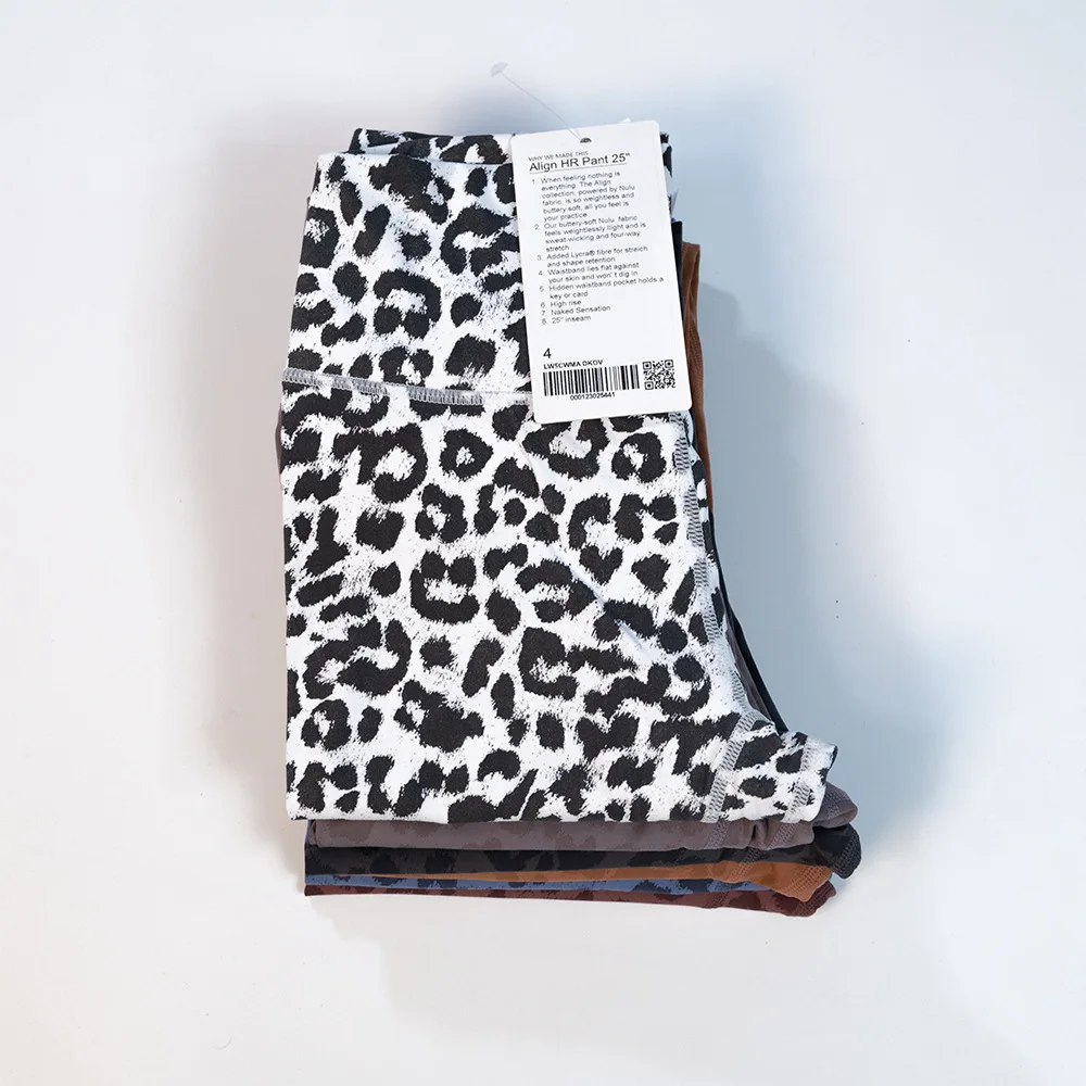 Luluwomen Align Women Leopard Yoga Leggings Gym Leggings Sport Fitness Leggings Woman Workout Leggins Ladies Patterned Leggings