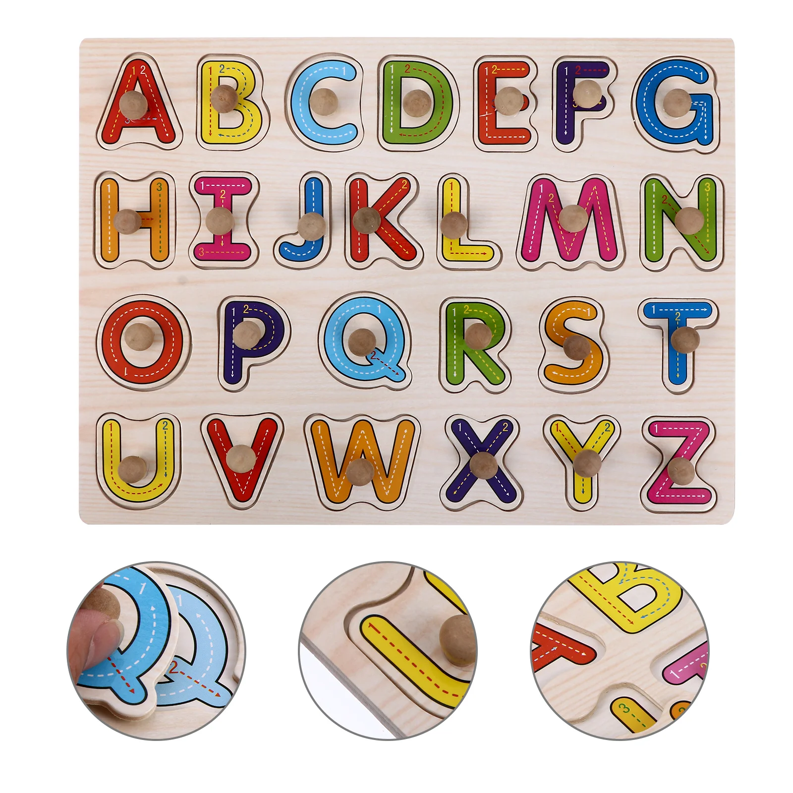 

1 Set Wooden Jigsaw Letters Jigsaw Puzzle Kids Puzzle Educational