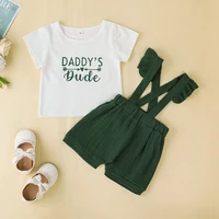 summer toddler baby girls outfit sets short sleeve basic t shirt pleated suspender shorts clothes 2pcs clothing sets outfit
