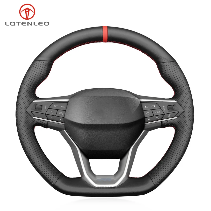 

LQTENLEO искусственная кожа черного цвета для Seat Leon 2020-2023 Ateca 2020-2023 Tarraco Cupra Leon 2020-2023