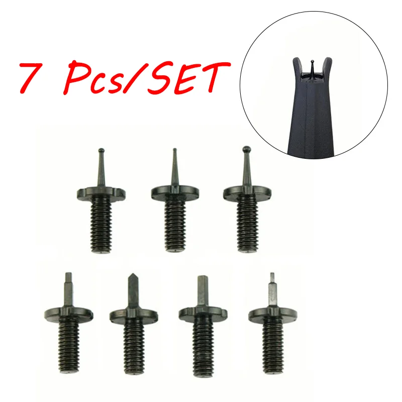 

7 pieces Front Sight Post Replacement Front Sight Post Body Assortment Replacement Kit - Steel
