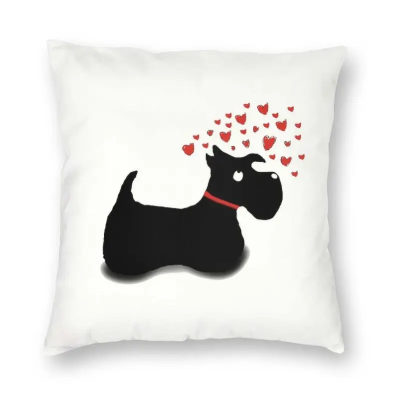 

Квадратная наволочка для подушки с надписью «Love Hearts»