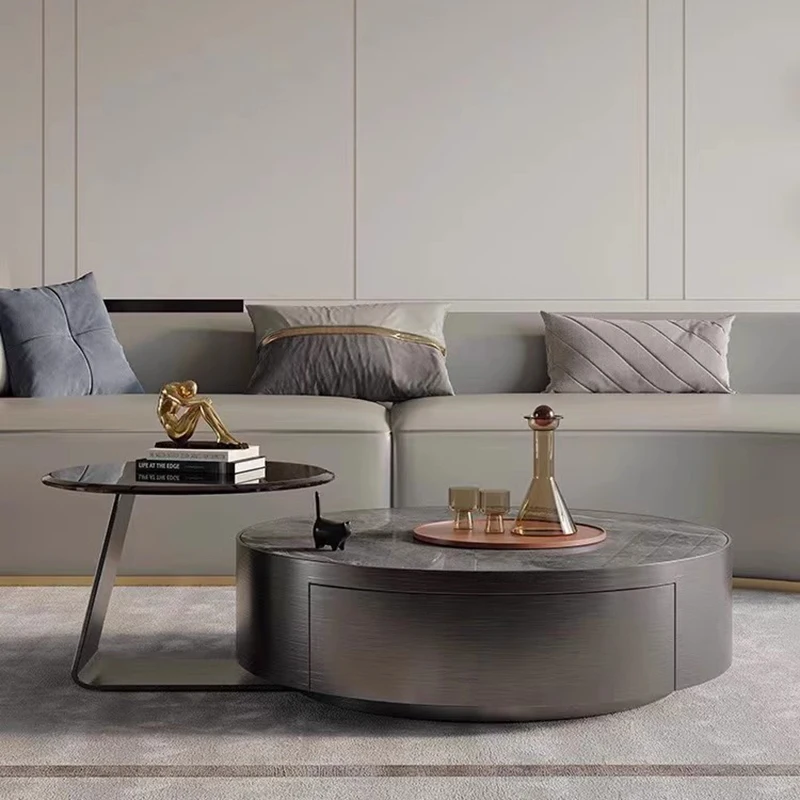 

Round Corner Coffee Table Tea Modern Desk Cabinets Coffee Tables Hallway Center Moveis Para Casa Living Room Furniture WJ35XP