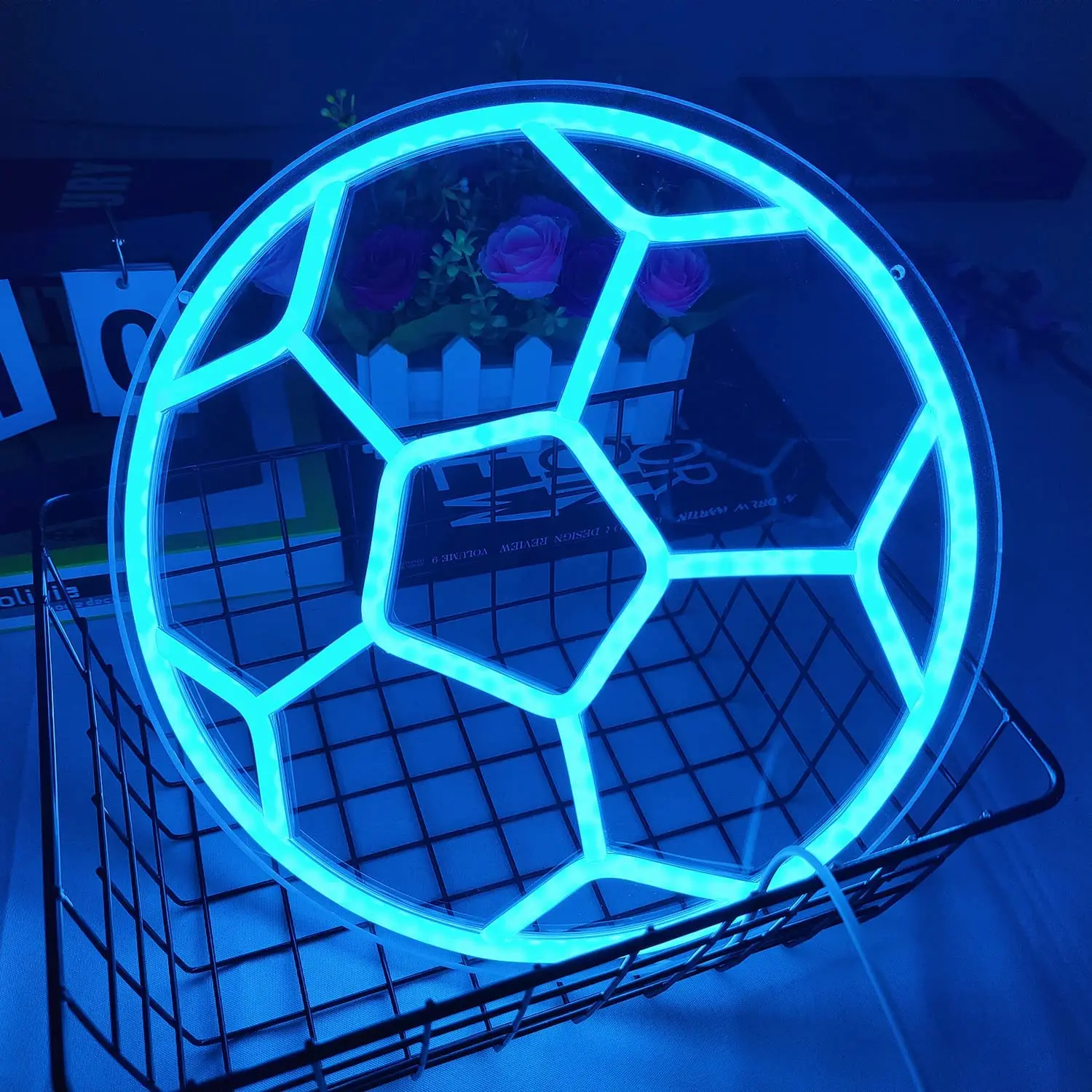 

Wanxing Soccer Neon Sign for Bedroom, Soccer Neon Light for Birthday Party Home College Decor Club Kids Holiday Gifts,12’’ X 12’