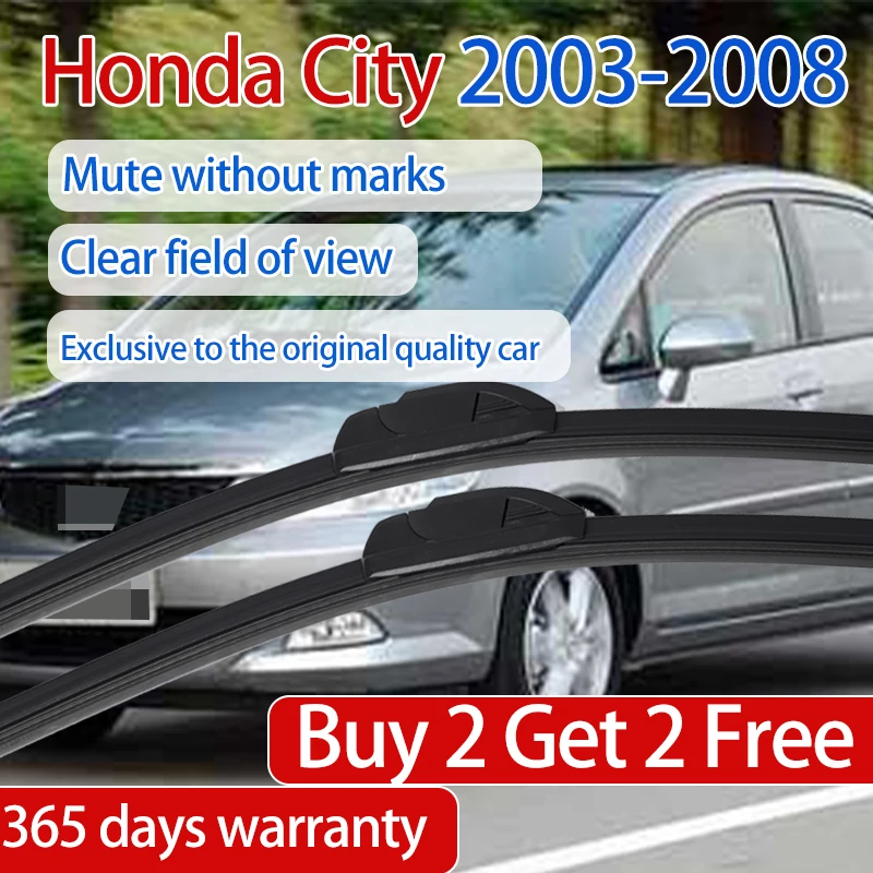 

ShangKeWen Boneless Silicone Windshield Rubber Wipers Blade For Honda City Universal Noise Reduction Wipers Honda Accessories