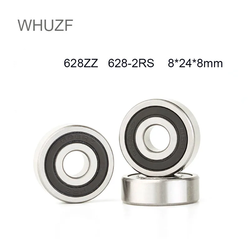 WHUZF 2/5 шт. высокое качество ABEC-1 628 2RS 628RS 628-ZZ 628z RS 8x24x8 мм миниатюрное двойное