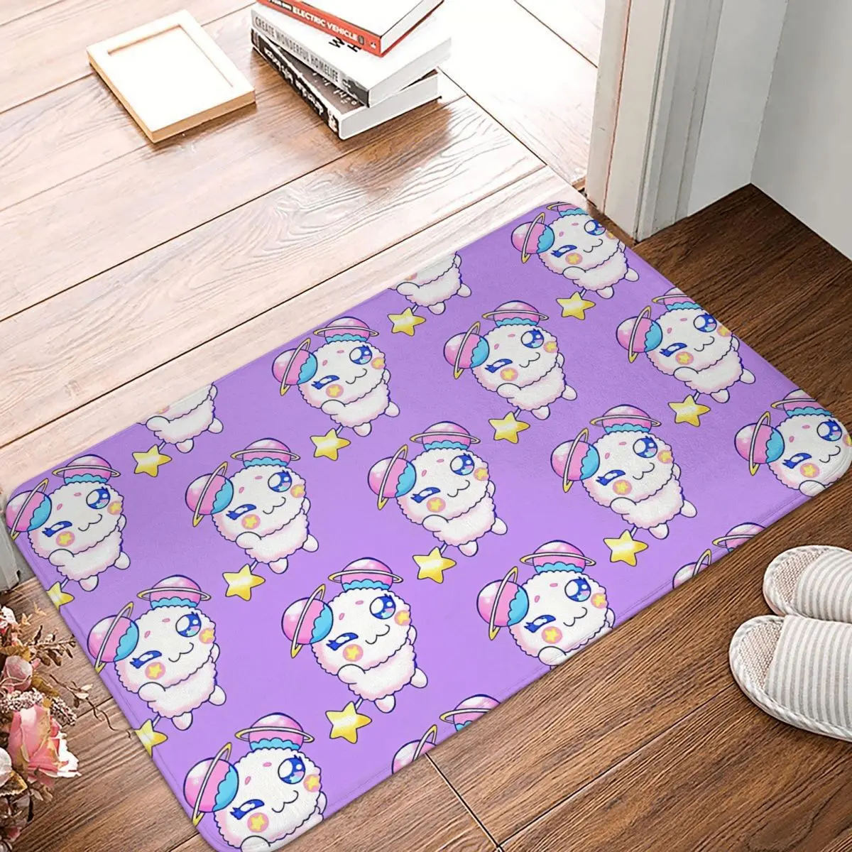 

Pretty Cure Precure Princess Anime Anti-Slip Rug Doormat Bath Mat Star Twinkle Fuwa Meme Hallway Carpet Entrance Door Decor