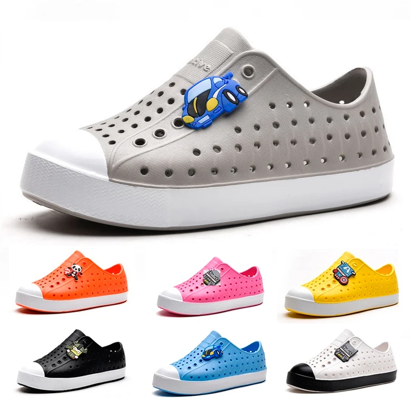 

2022 New Summer Kid Cave Shoes Boys Girls Slippers Sandals Two Wear Antiskid Lightweight Beach Sneaker Water Shoe For Child