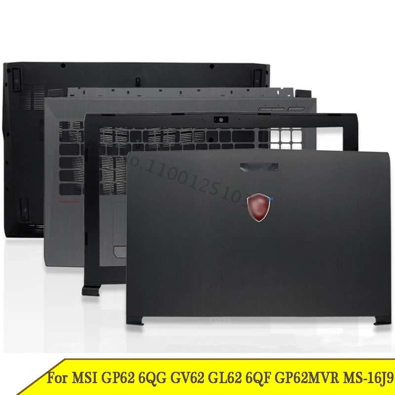 

New Laptop LCD Back Cover For MSI GP62 6QG GV62 GL62 6QF GP62MVR MS-16J9 GP62MVR GL62M Front Bezel Hinges Palmrest Bottom Case