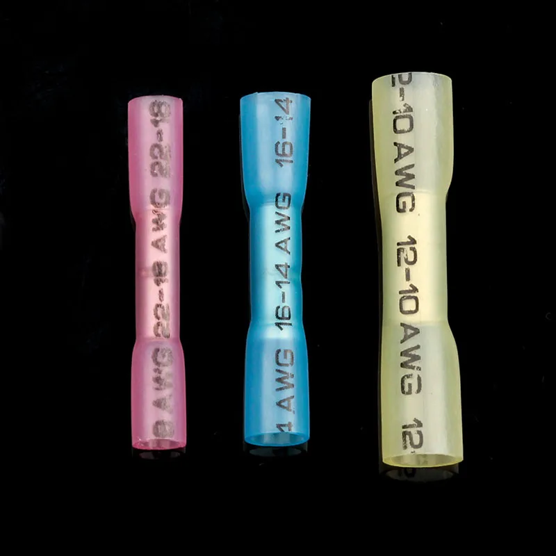 

10/25/50 шт., термоусадочные стыковые соединители