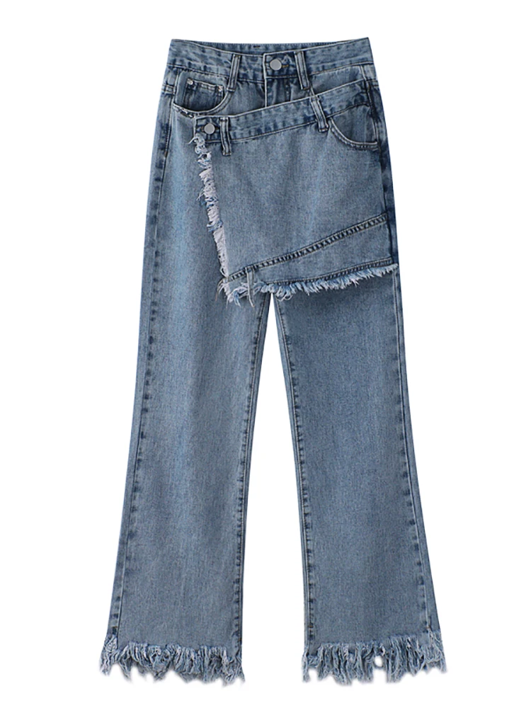 Women's Jeans High Waist Loose Straight Pants Wide Leg Pants Women's Jeans Y2K High Street Jeans