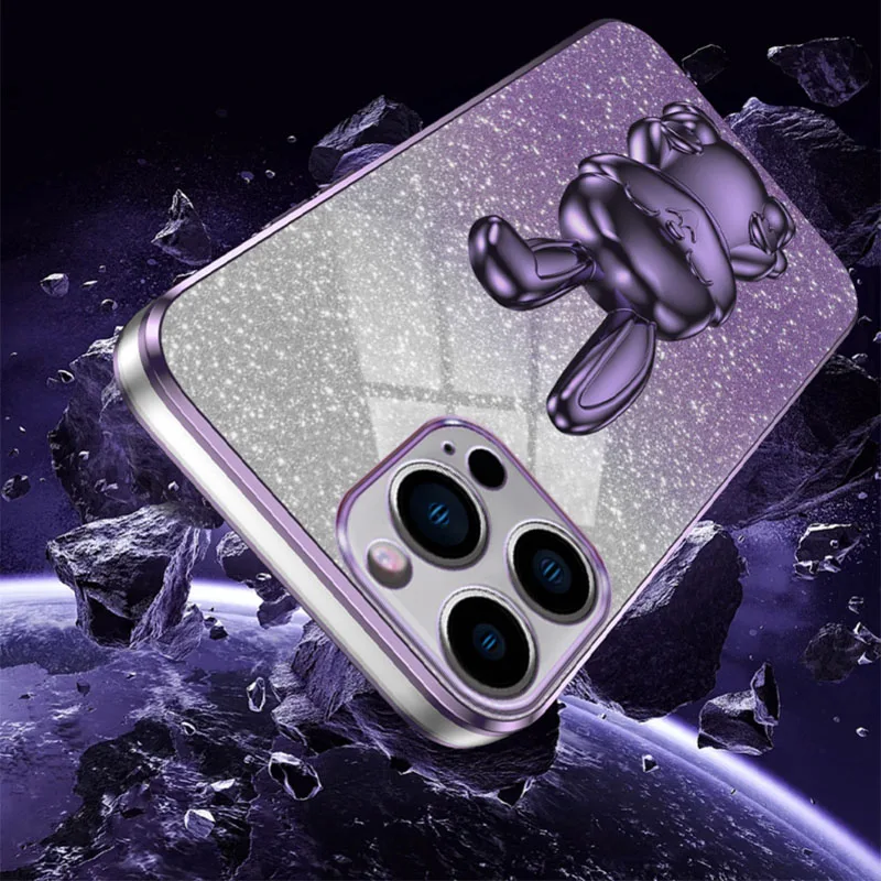 Градиентный блестящий чехол в виде кролика для телефона Honor 20 30 50 60 70 80 90 Lite 50SE 60SE 8X