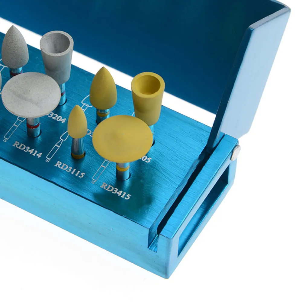 Dental Zirconia Polishing Kit Fit for Dental Clinic Low Speed Handpiece 12 Pcs/Box