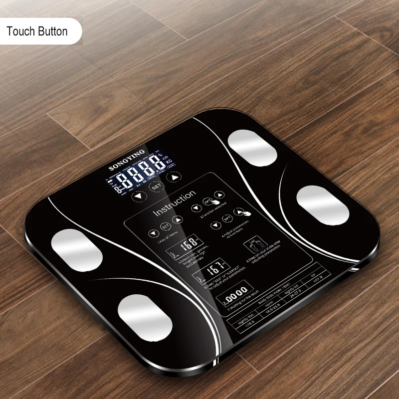 

Hot 13 Body Index Electronic Smart Weighing Scales Bathroom Body Fat bmi Scale Digital Human Weight Scales Floor lcd display