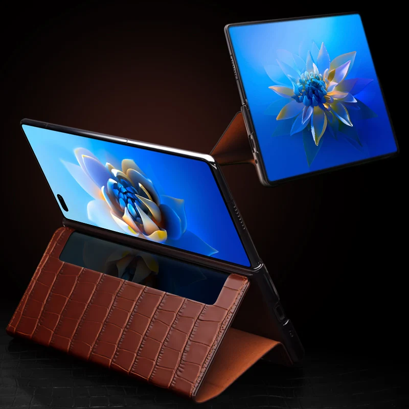 Чехол QIALINO для Huawei Mate X2 защитная задняя крышка из натуральной кожи x2 чехол с